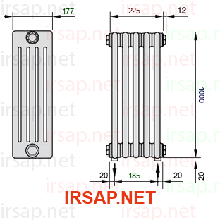 Радиатор IRSAP Tesi 51000/5 T16 CL 01